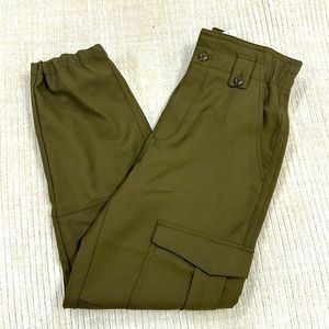 Banana Republic Size 6 Olive Green Cargo Baggy Pant